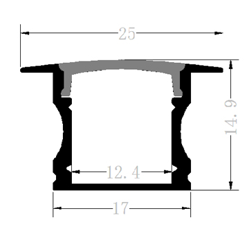 recessed led channel